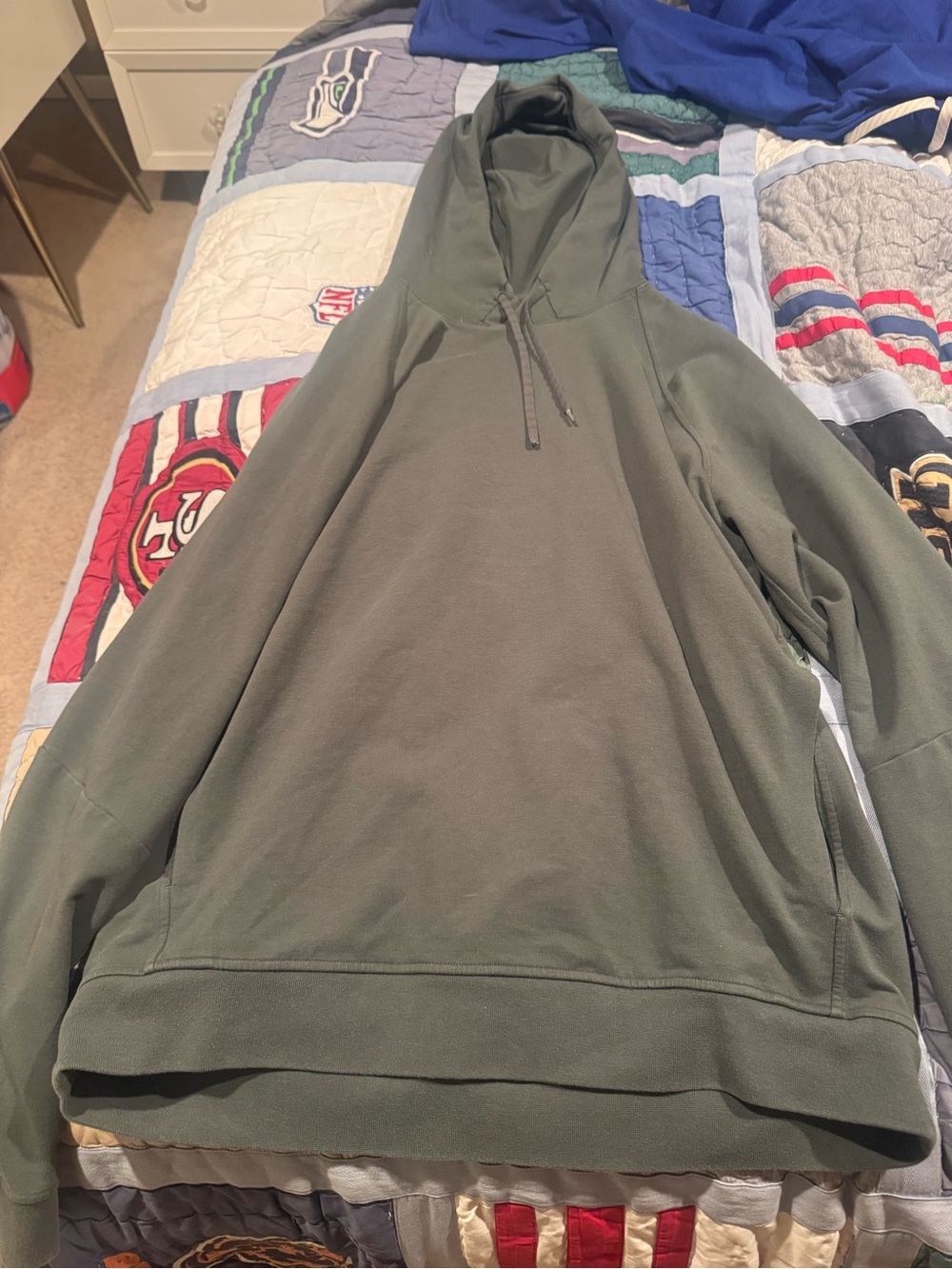 Lululemon Olive Green Pullover Hoodie